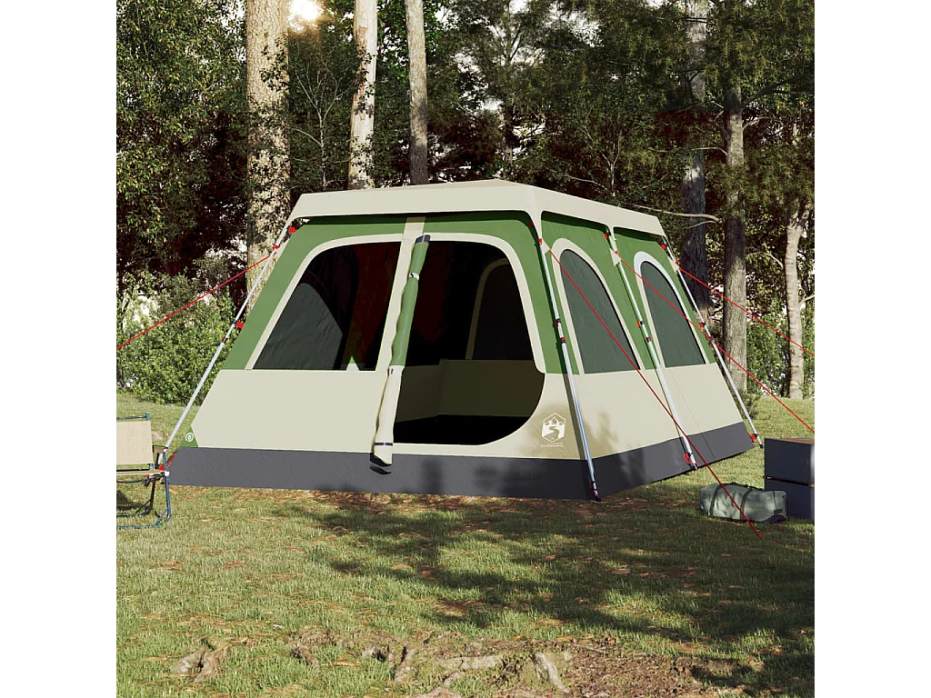 Koepeltent 10-persoons snelontgrendeling groen BE501285