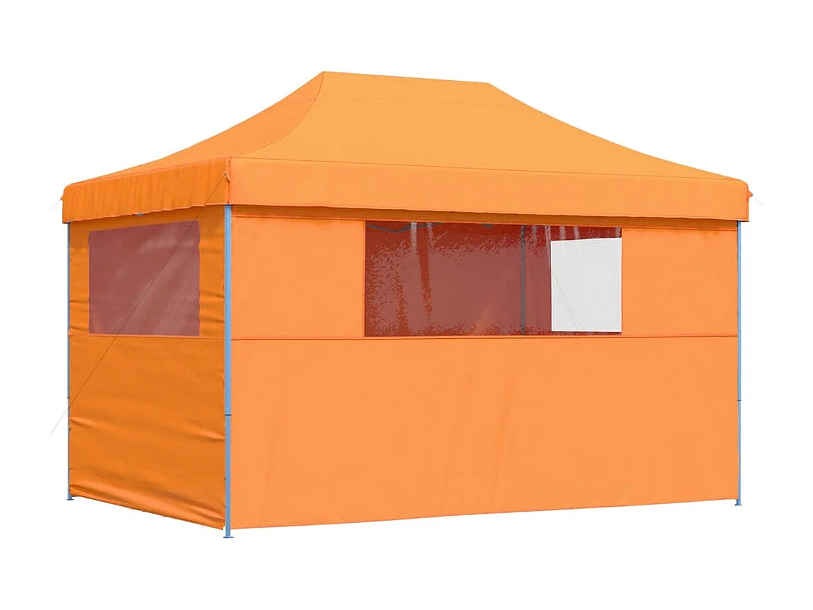 Tonnelle -Tente de réception pliable escamotable avec 4 parois latérales FR324064