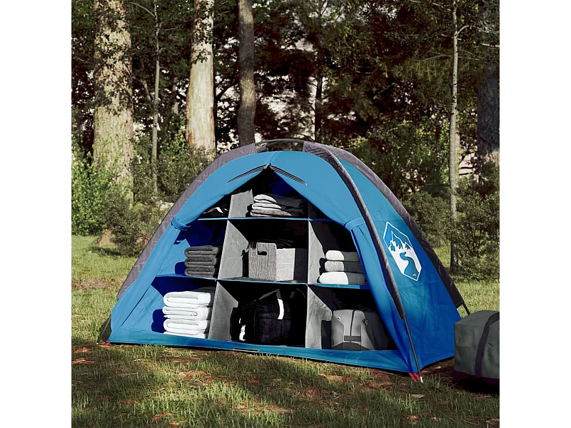 Tienda de almacenaje 9 compartimentos impermeable azul ES590623