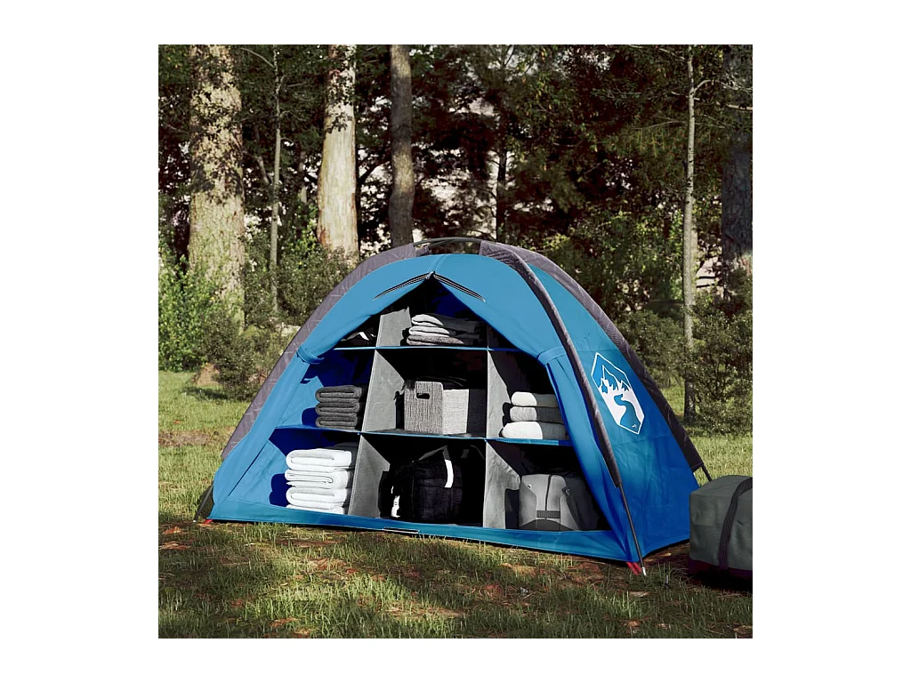 Tienda de almacenaje 9 compartimentos impermeable azul ES590623