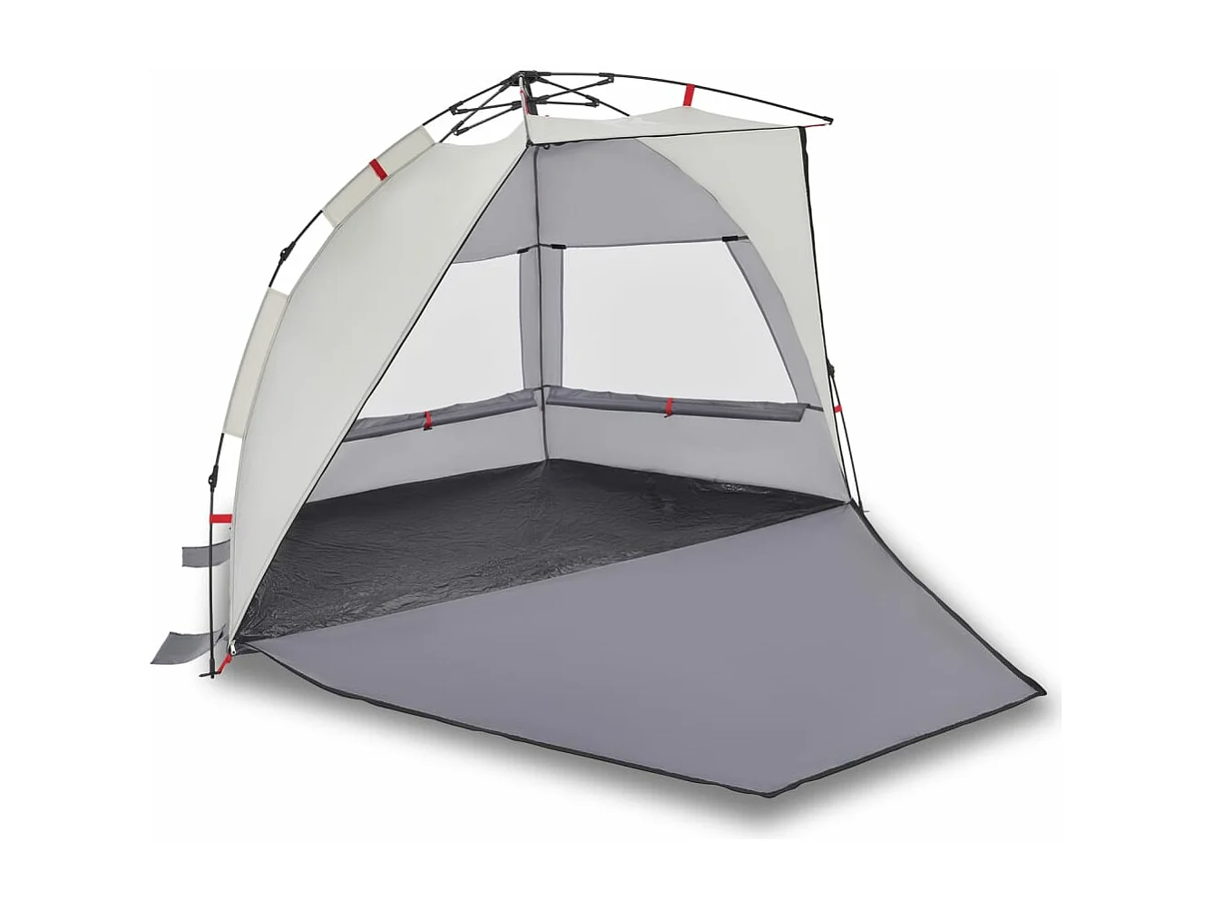 Tenda praia 2 pessoas libertação rápida impermeável cinzento PT783807