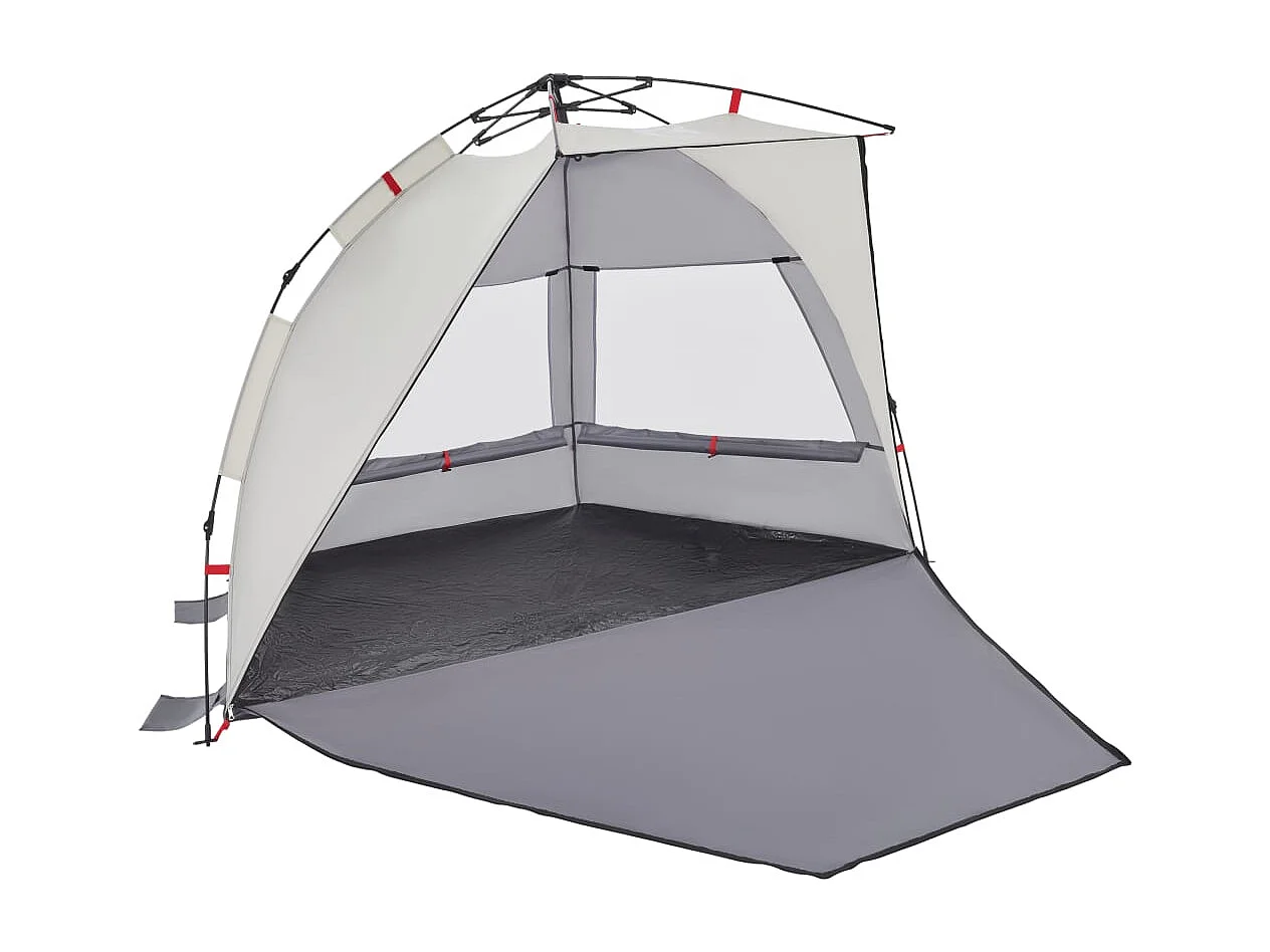 Tenda praia 2 pessoas libertação rápida impermeável cinzento PT783807