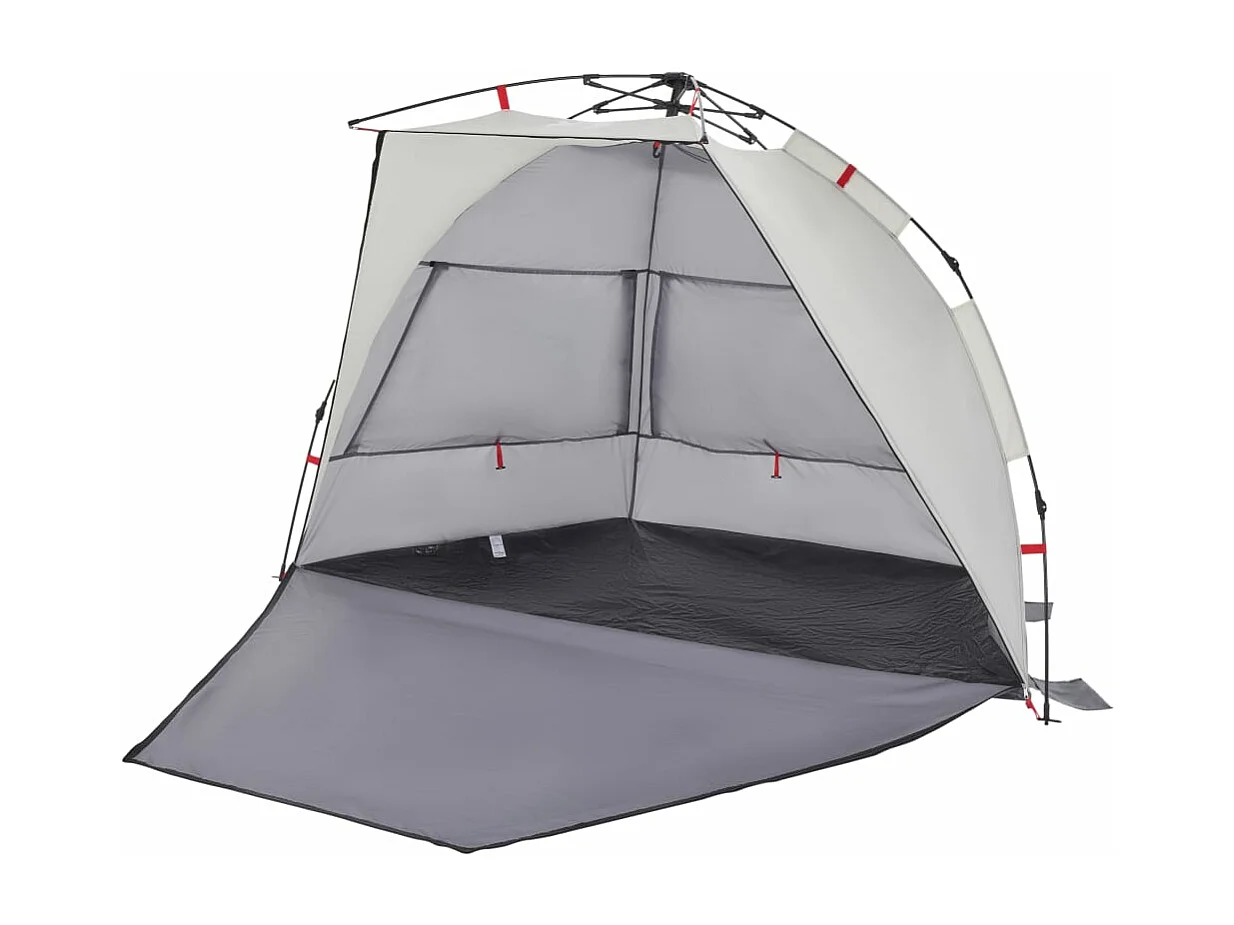 Tenda praia 2 pessoas libertação rápida impermeável cinzento PT783807