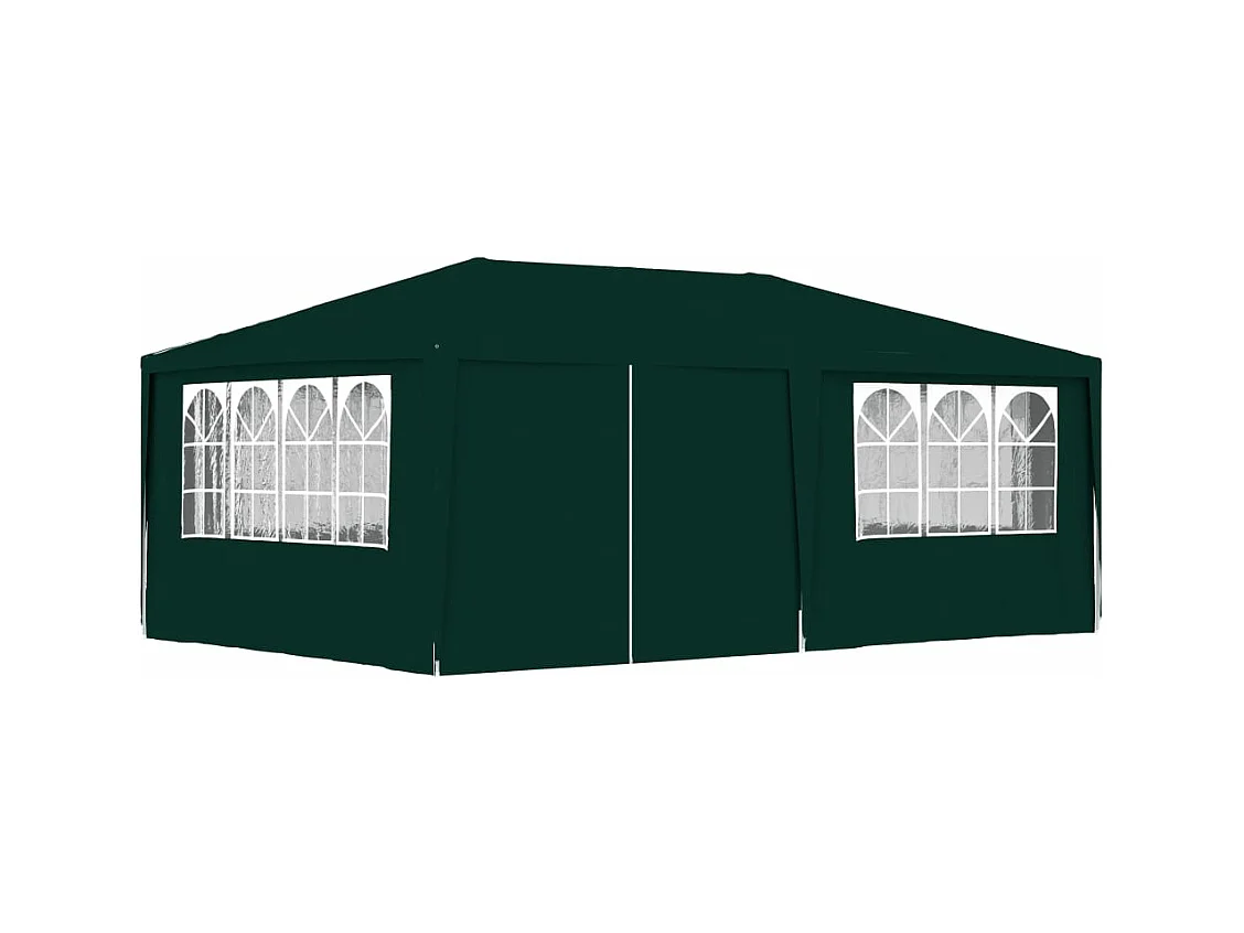 Tonnelle -Tente de réception avec parois latérales 4x6 m Vert 90 g/m² FR306839