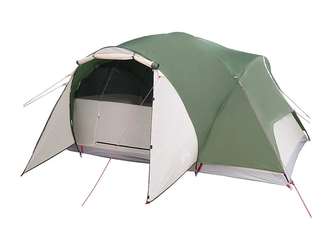 Tenda familiar ventilação cruzada 8 pessoas impermeável verde PT274775
