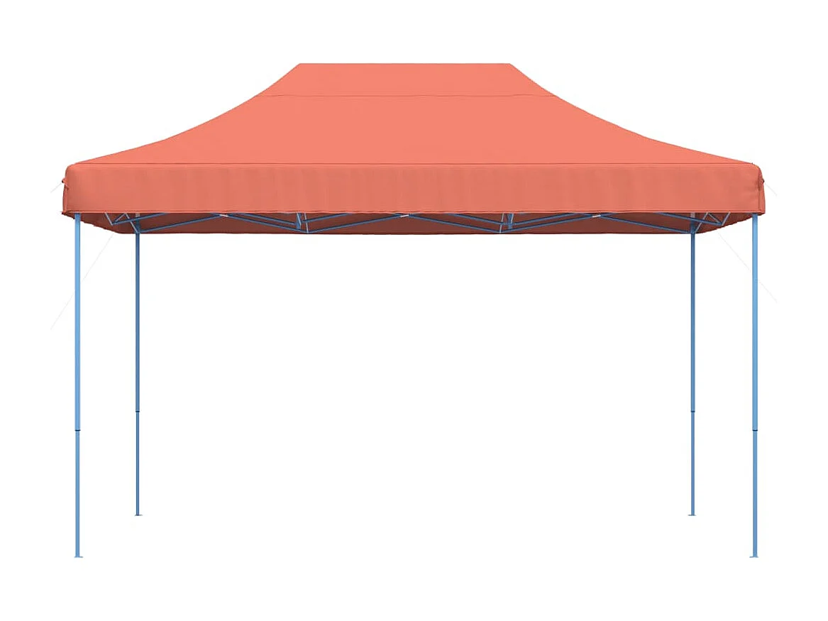Tonnelle -Tente réception pliable escamotable terre cuite 410x279x315 cm FR621523