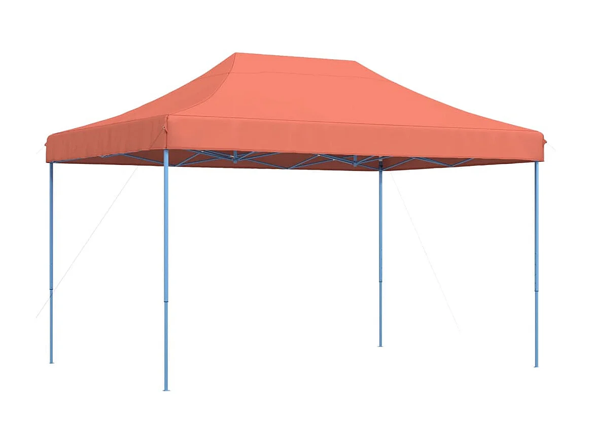 Tonnelle -Tente réception pliable escamotable terre cuite 410x279x315 cm FR621523