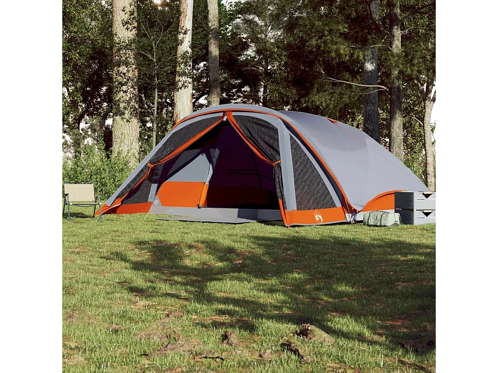 Gezinstent 6-persoons waterdicht grijs BE388495