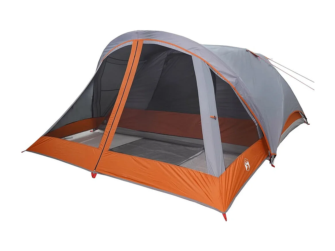Tonnelle -Tente de cabine familiale 6 personnes gris imperméable FR128361