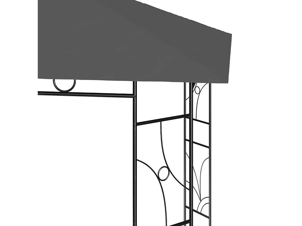 Gazebo 4x3x2,7 m 160 g/m² antracite PT733114