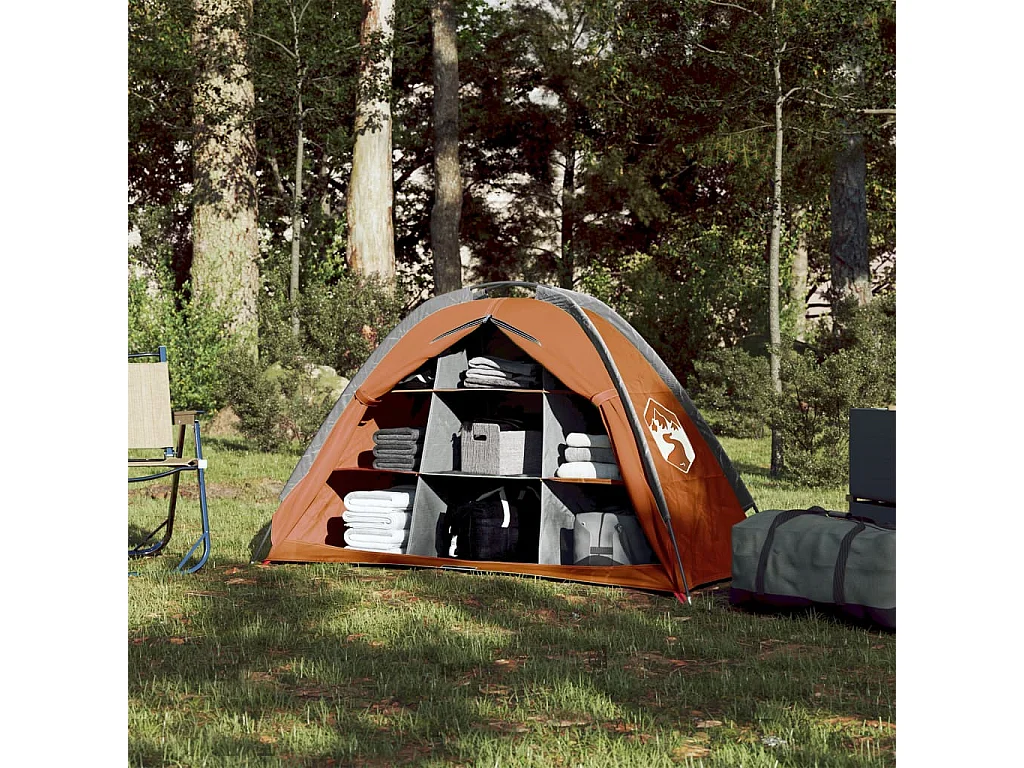 Tienda de almacenaje 9 compartimentos impermeable gris naranja ES940710