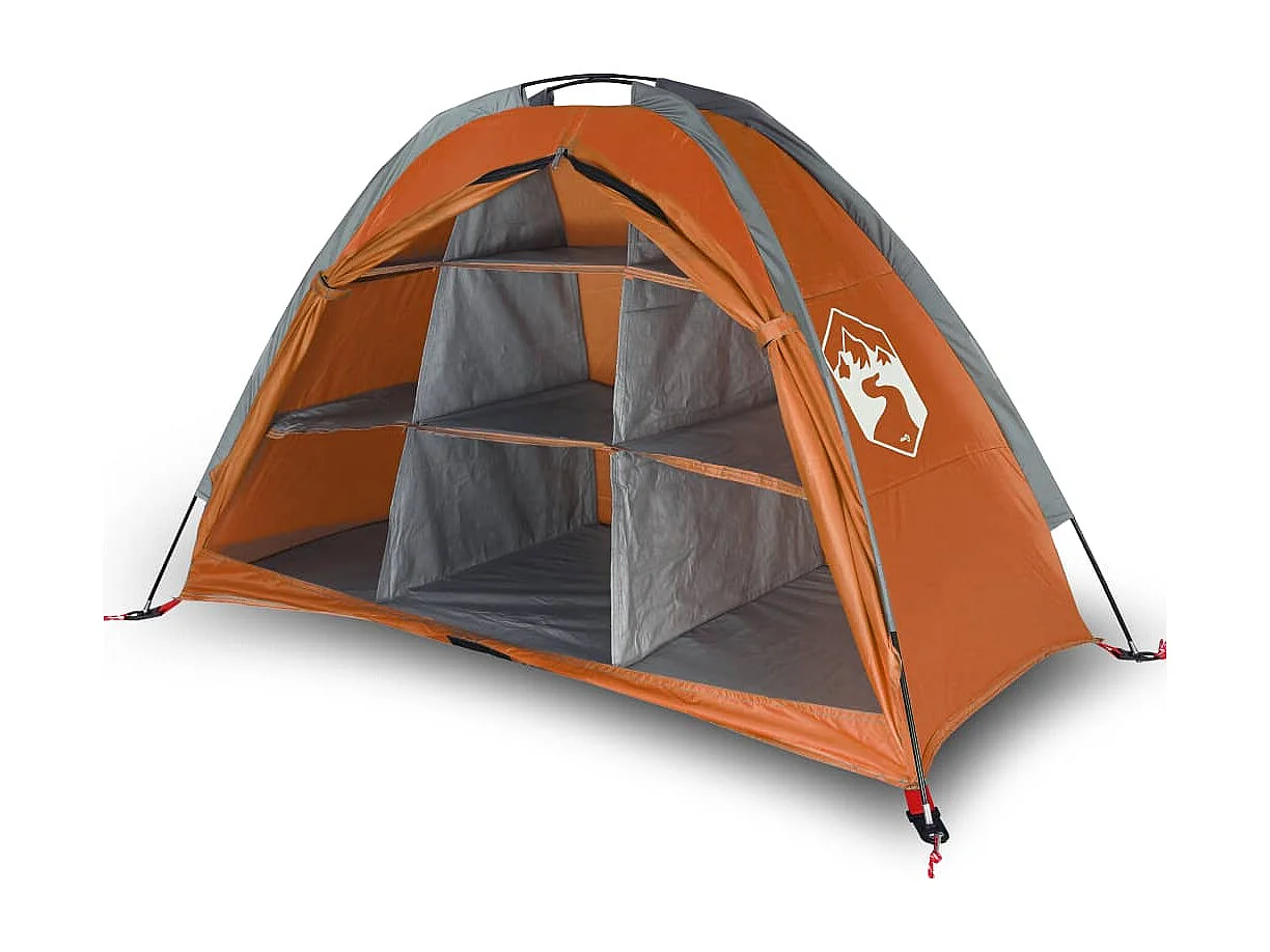 Tienda de almacenaje 9 compartimentos impermeable gris naranja ES940710