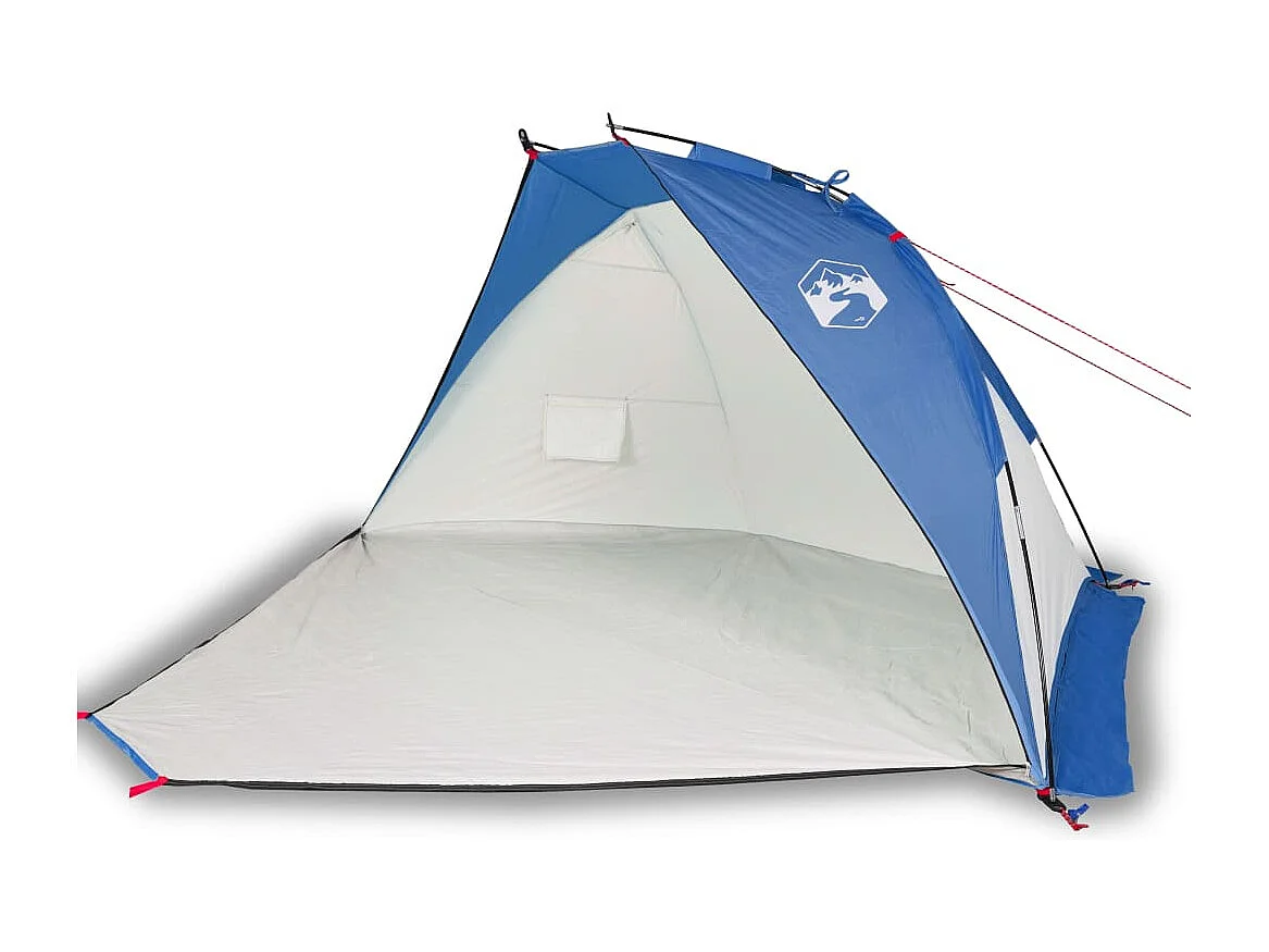 Tonnelle -Tente de plage bleu azuré 268x223x125 cm 185T polyester FR429257