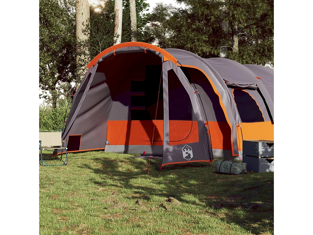 Tunneltent 8-persoons waterdicht grijs BE970502