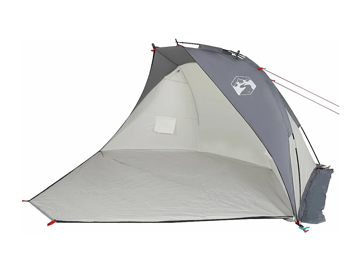 Tonnelle -Tente de plage gris 268x223x125 cm 185T polyester FR616138