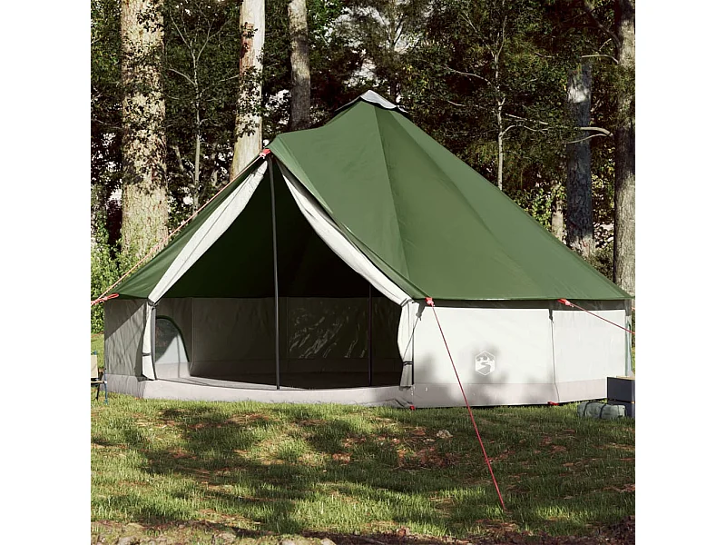 Tienda de campaña familiar tipi 12 personas impermeable verde ES119874