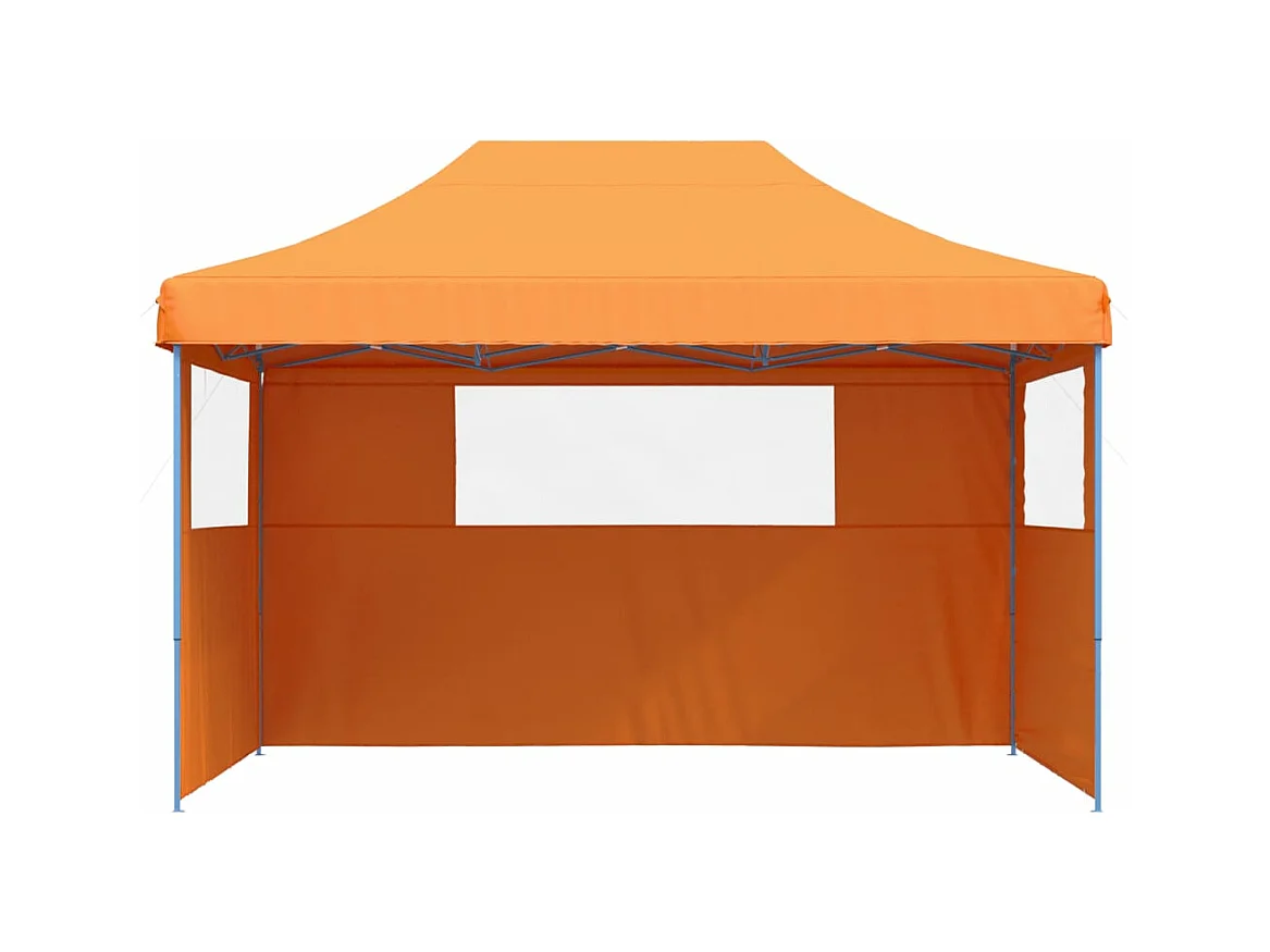 Tonnelle -Tente de réception pliable escamotable avec 3 parois latérales FR983285