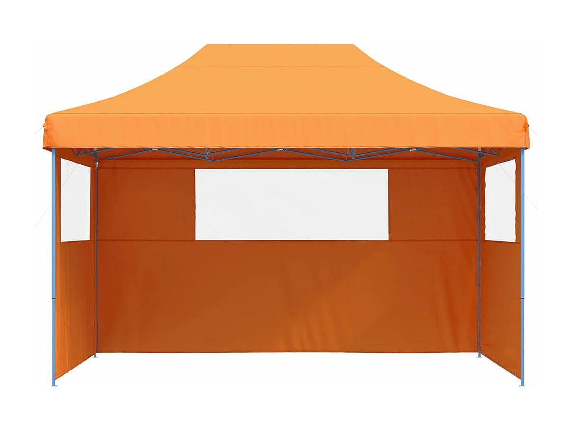 Tonnelle -Tente de réception pliable escamotable avec 3 parois latérales FR983285