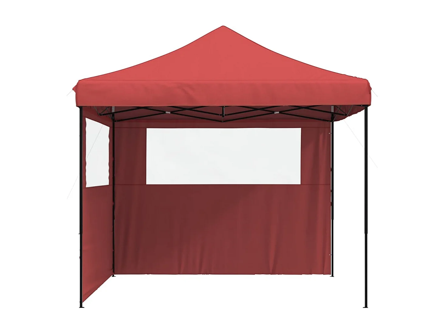 Tienda de fiesta plegable Pop-Up 2 paredes laterales burdeos ES334943