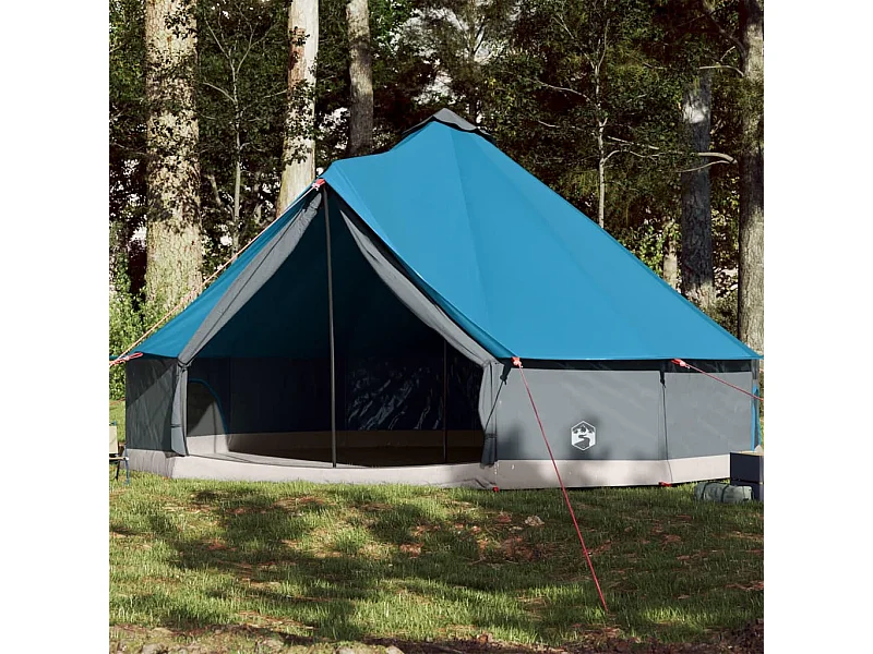 Tenda familiar tipi para 12 pessoas impermeável azul PT387777