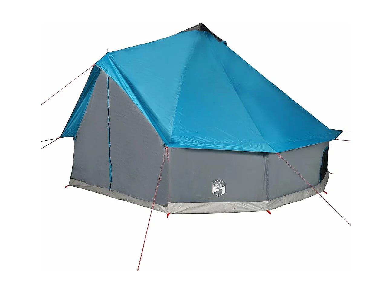 Tonnelle -Tente familiale tipi 12 personnes bleu imperméable FR893920