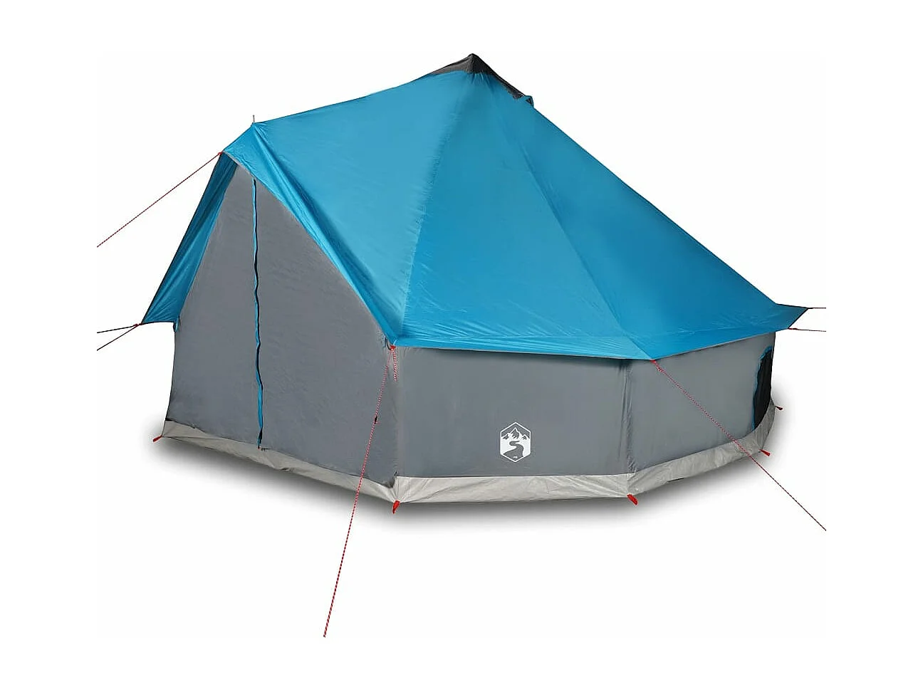Tonnelle -Tente familiale tipi 12 personnes bleu imperméable FR893920