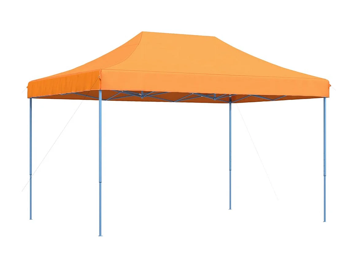 Tonnelle -Tente de réception pliable escamotable orange 410x279x315 cm FR698657
