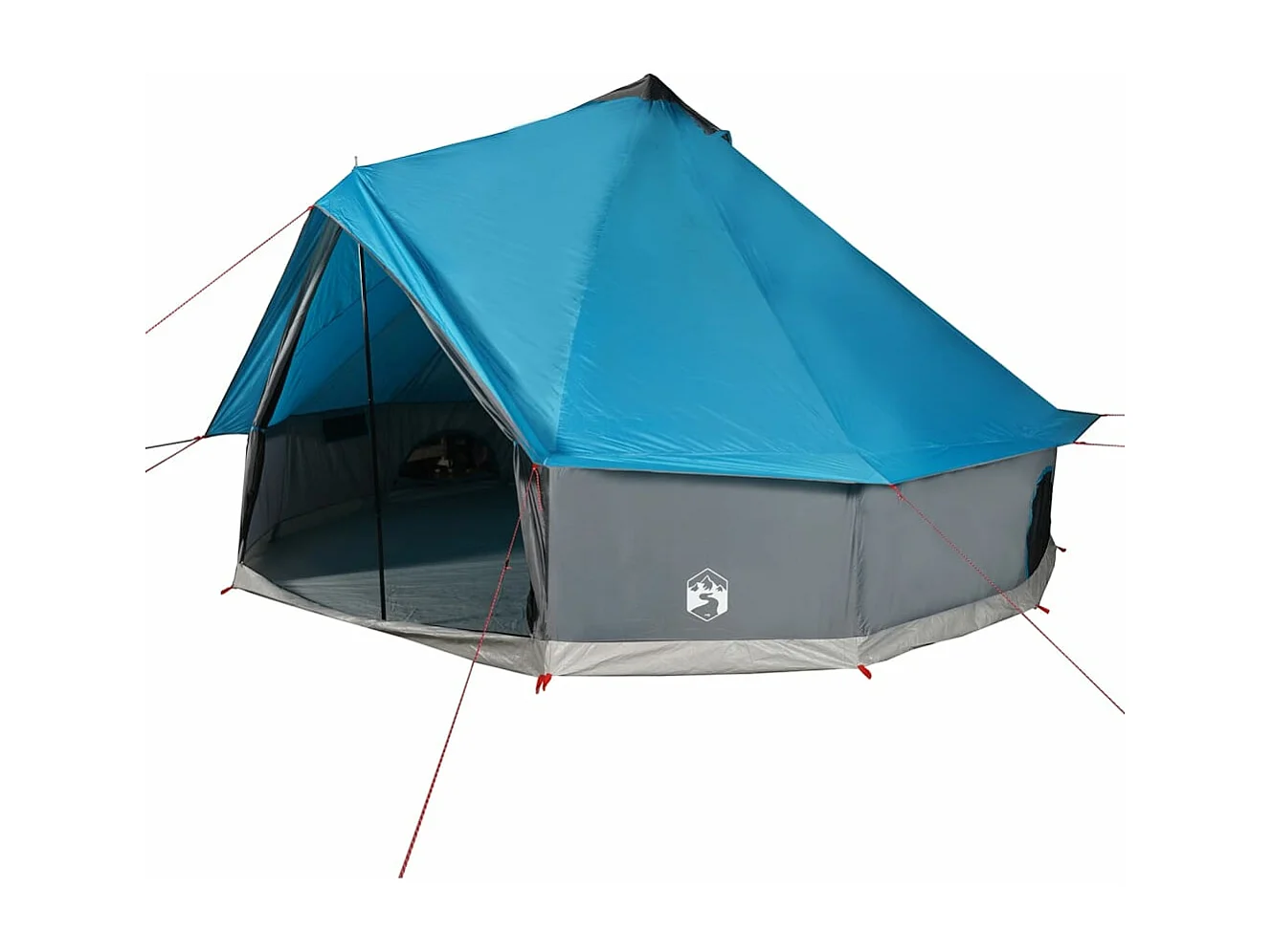 Tonnelle -Tente familiale tipi 10 personnes bleu imperméable FR920460