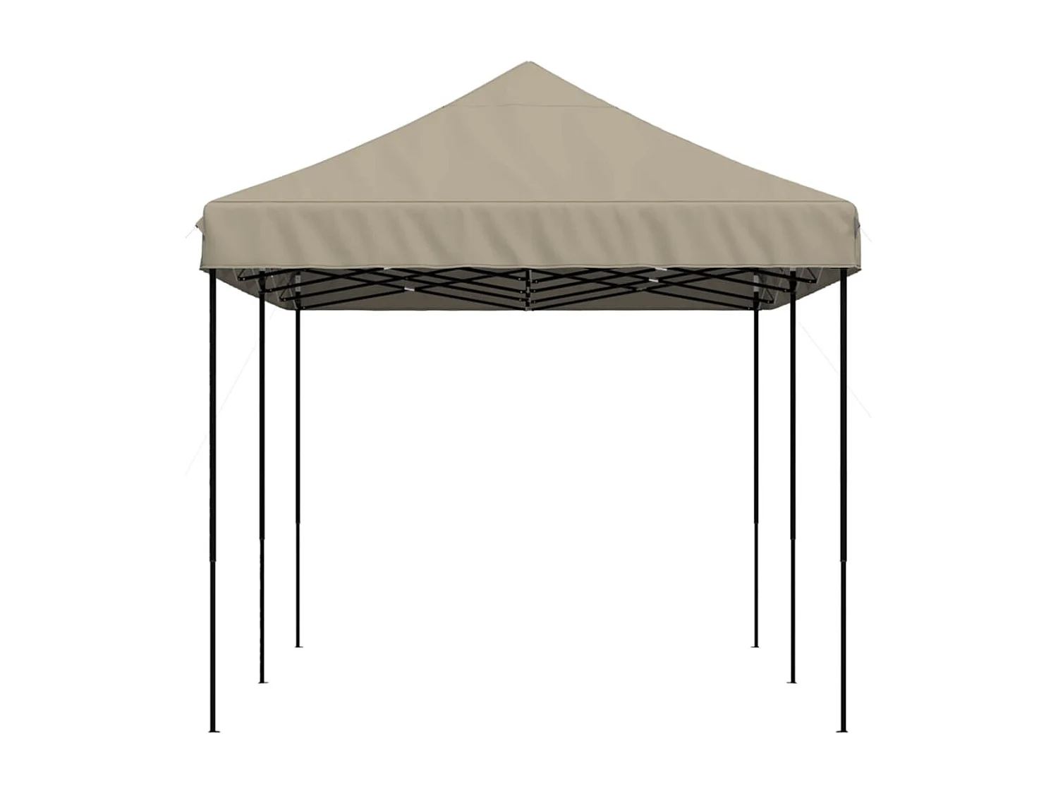 Tonnelle -Tente de réception pliable escamotable taupe 580x292x315 cm FR222403