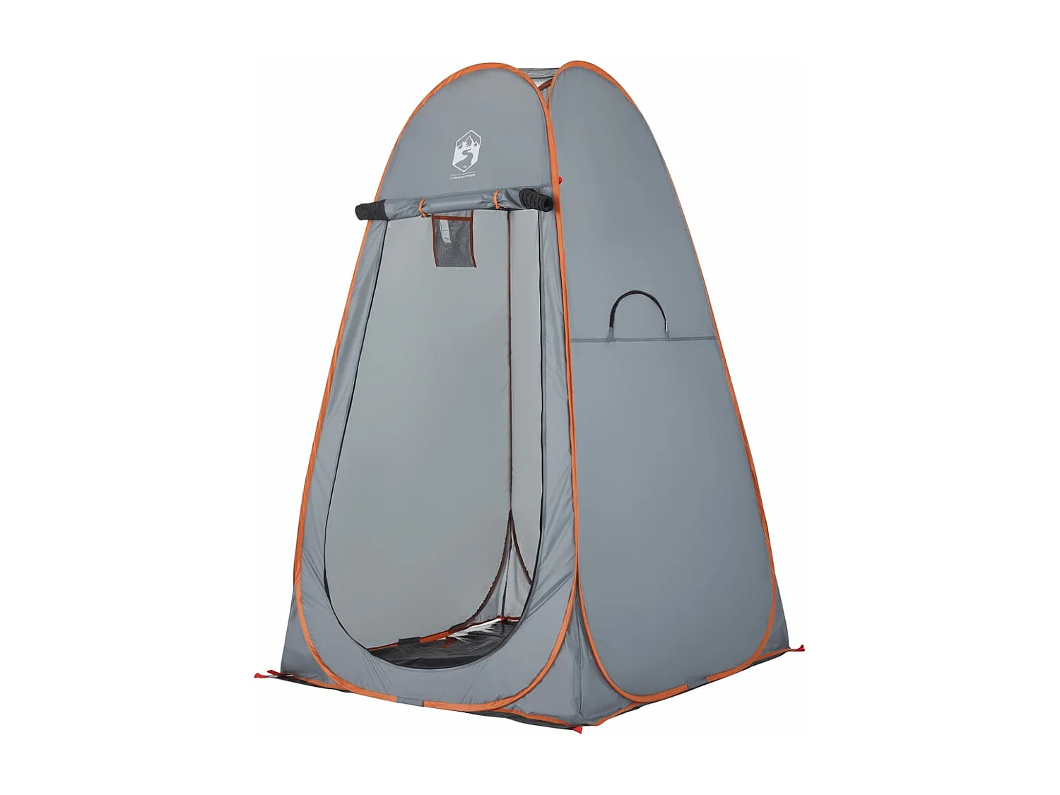 Tonnelle -Tente d'intimité gris et orange escamotable imperméable FR770281