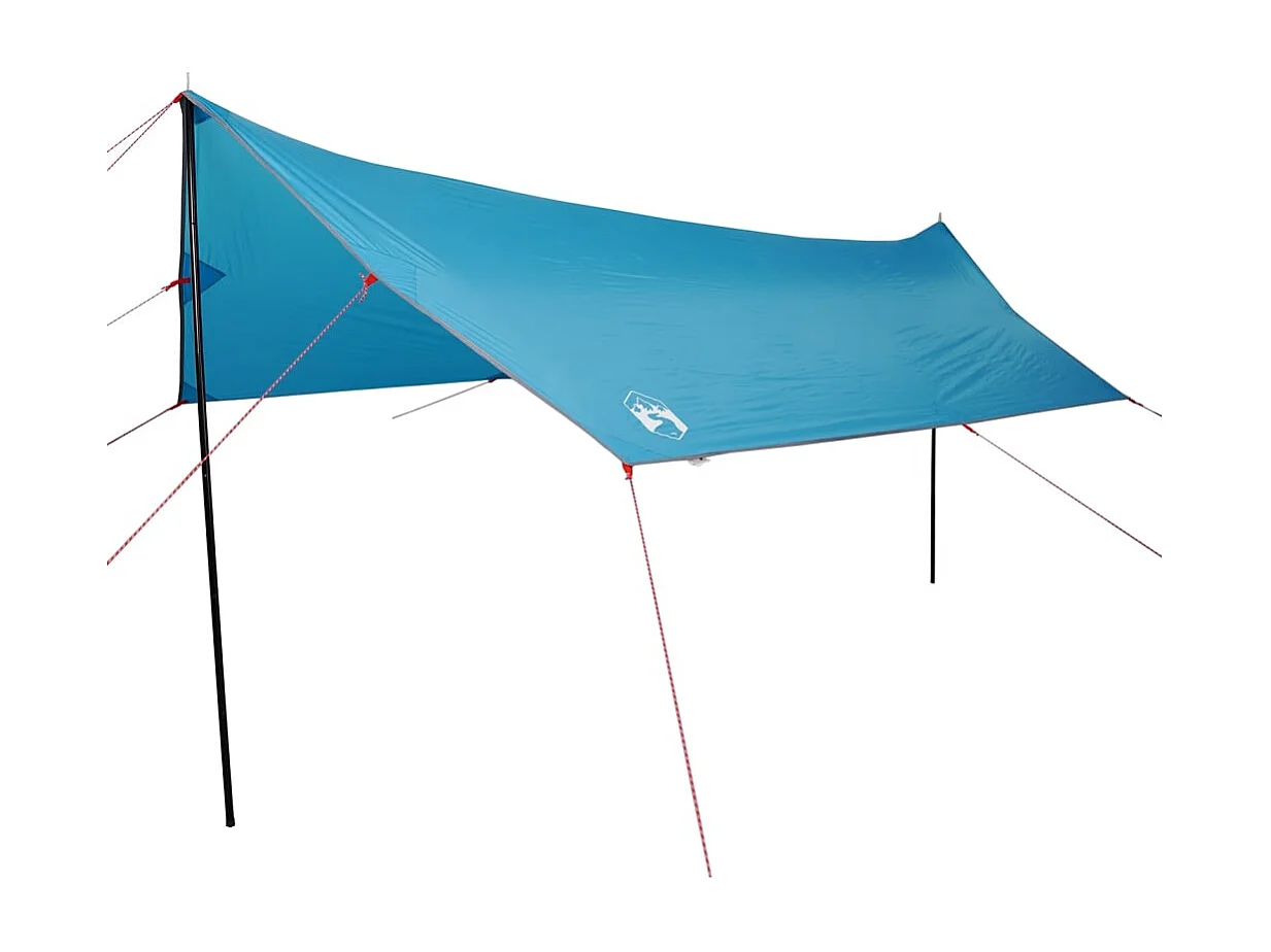 Tonnelle- Bâche de camping bleu 460x305x210 cm imperméable FR410295
