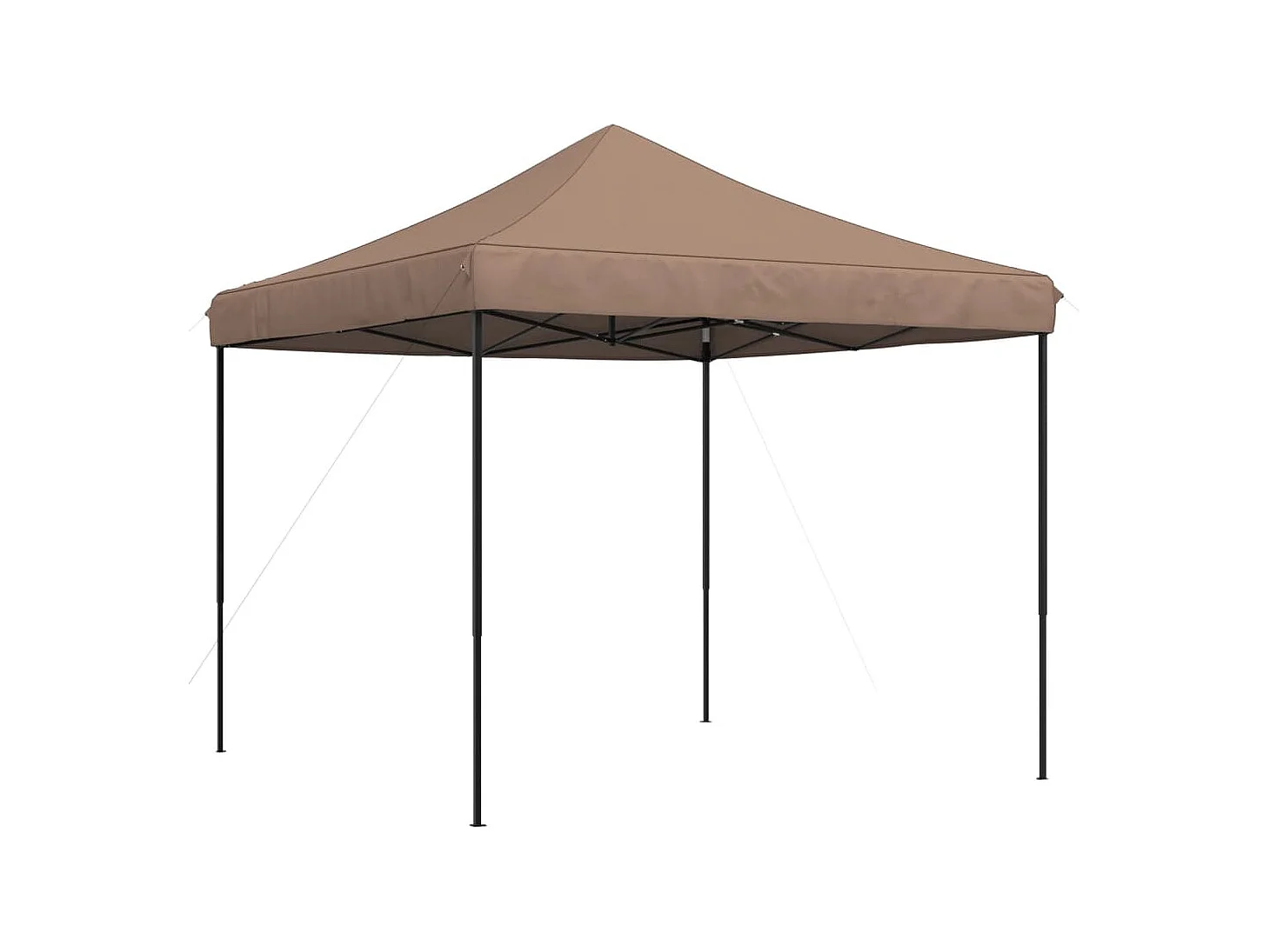 Tonnelle -Tente de réception pliable escamotable marron 292x292x315 cm FR806263