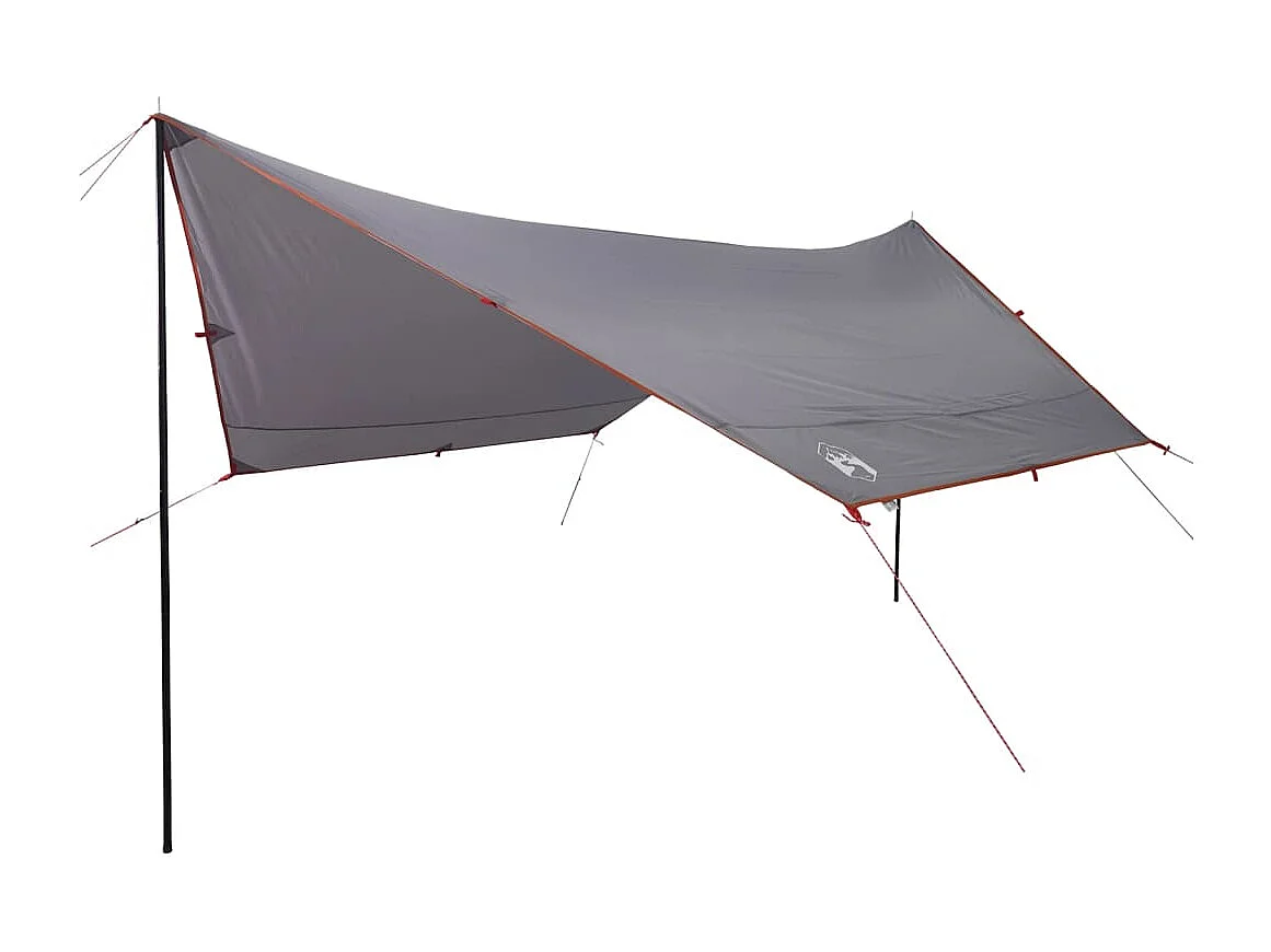 Tonnelle- Bâche de camping orange 430x380x210 cm imperméable FR901631