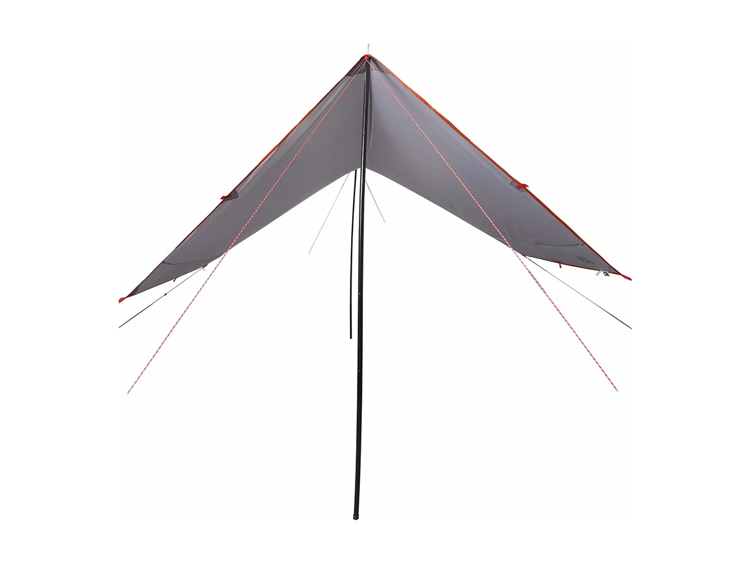 Lona de camping impermeable naranja 430x380x210 cm ES928524