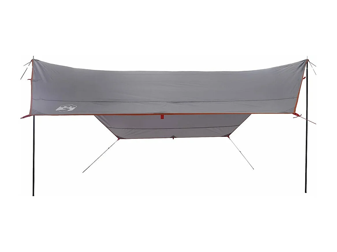 Lona de camping impermeable naranja 430x380x210 cm ES928524