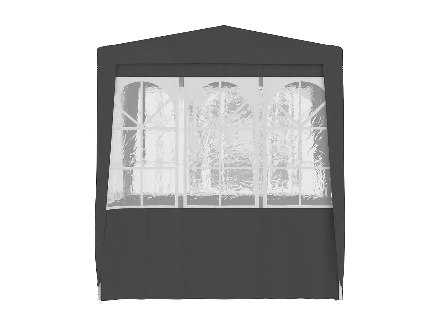 Carpa profesional para fiestas con paredes gris 90 g/m² 2x2 m ES912409