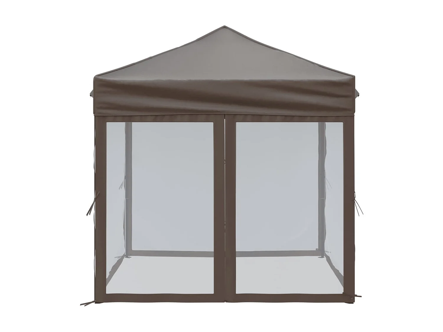 Carpa para fiestas plegable con paredes gris taupé 2x2 m ES890071