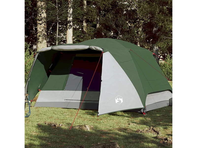 Tenda familiar c/ avançado para 6 pessoas impermeável verde PT785765