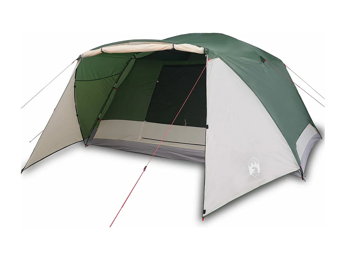 Tonnelle -Tente familiale avec porche 6 personnes vert imperméable FR724157