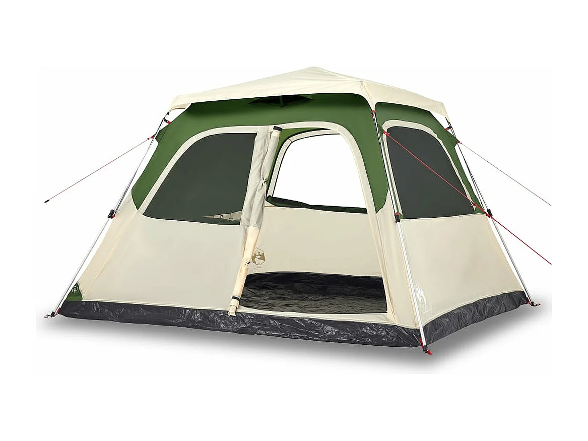 Koepeltent 6-persoons snelontgrendeling groen BE759244