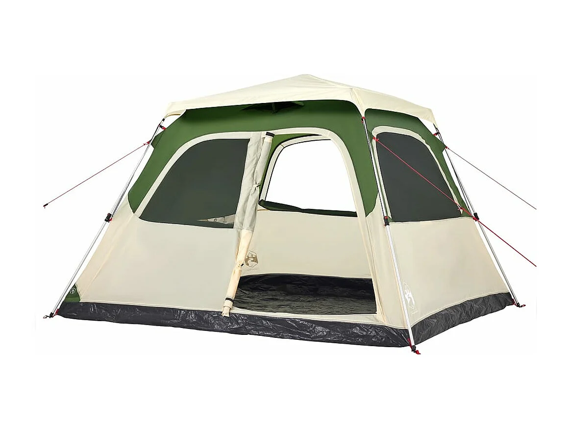 Koepeltent 6-persoons snelontgrendeling groen BE759244
