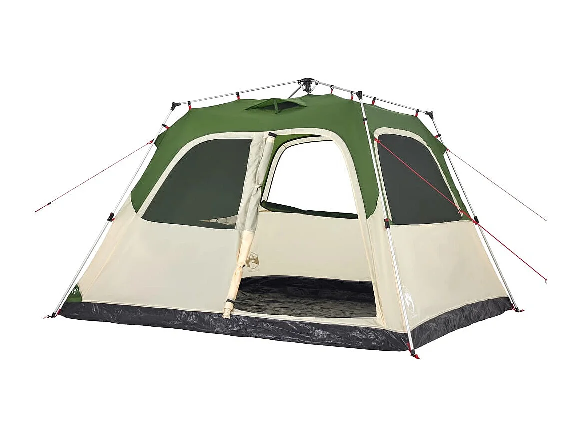 Tonnelle -Tente familiale à dôme 6 personnes vert libération rapide FR397038