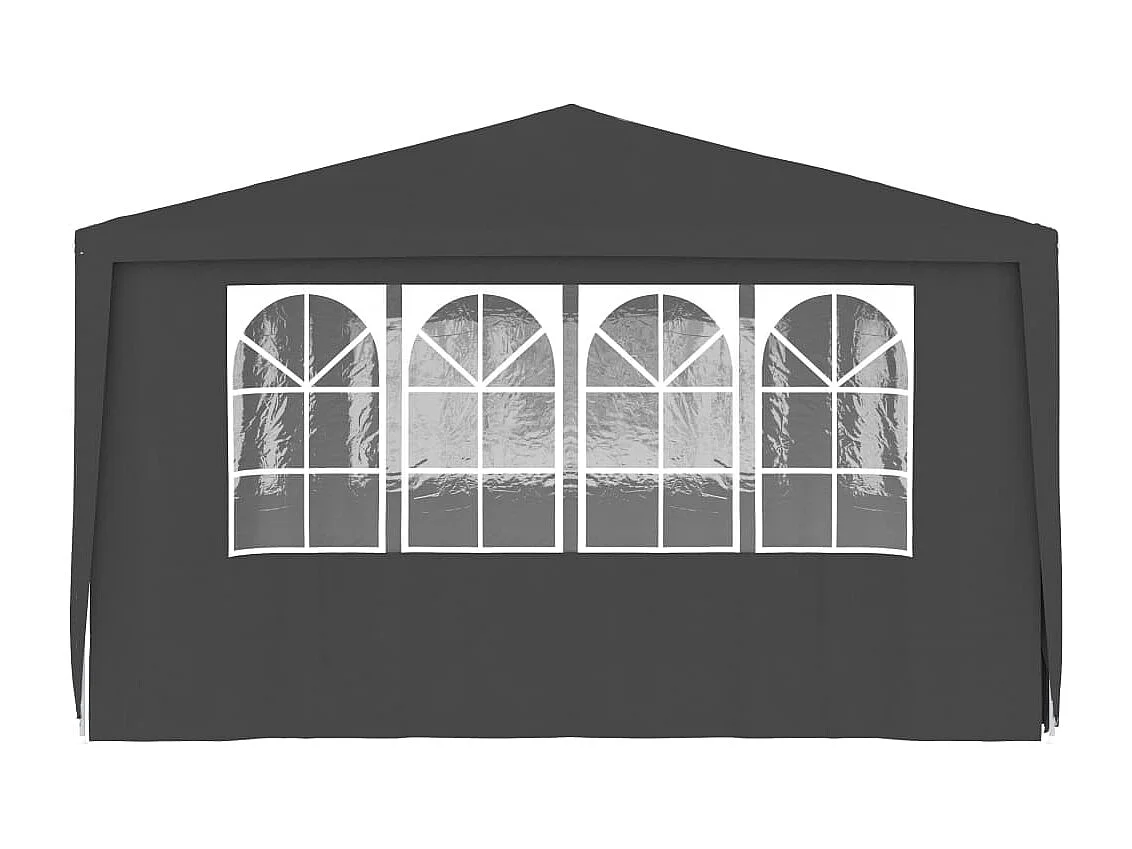 Partytent met zijwanden professioneel 90 g/m² 4x6 m antraciet BE589077