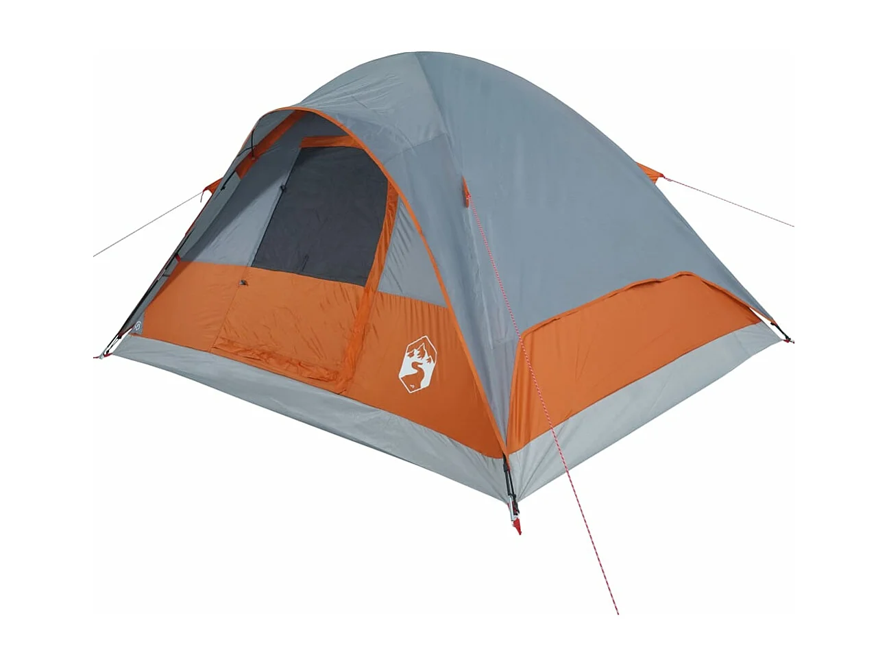 Tonnelle -Tente familiale à dôme 6 personnes orange imperméable FR479083