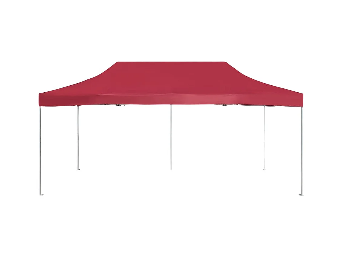 Tonnelle -Tente de réception pliable Aluminium 6x3 m Bordeaux FR136670