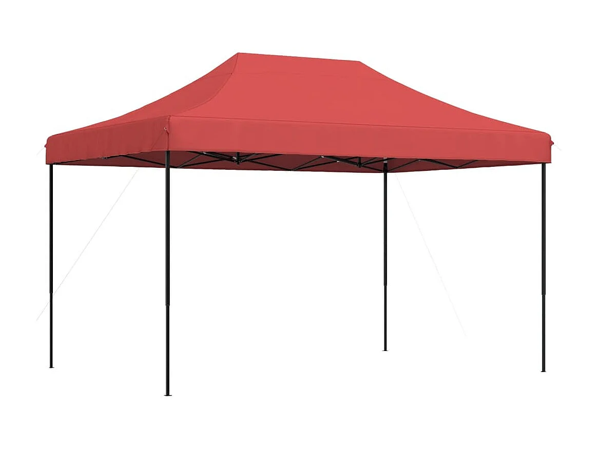 Tonnelle -Tente de réception pliable escamotable bordeaux 410x279x315 cm FR995501