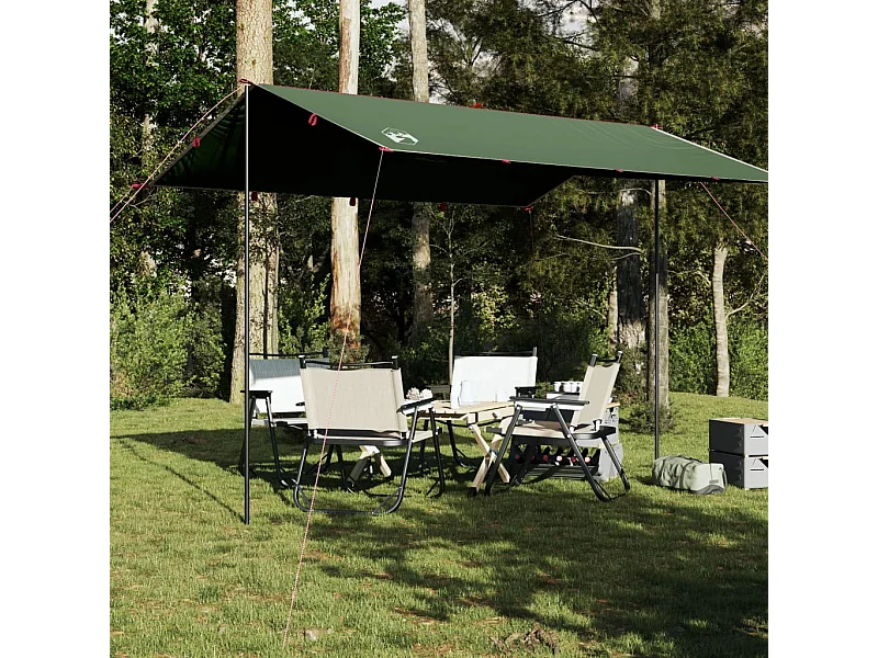 Tonnelle- Bâche de camping vert 360x294 cm imperméable FR930309