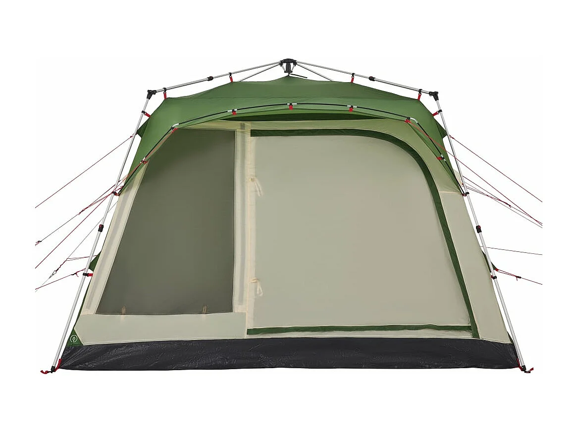 Tonnelle -Tente familiale cabine 7 personnes vert dégagement rapide FR467816