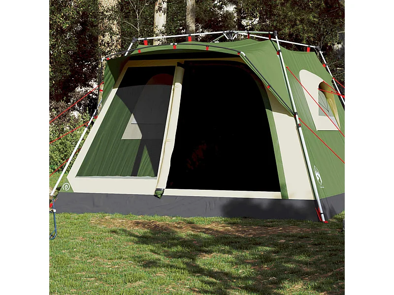 Tienda de campaña familiar 7 personas apertura rápida verde ES415584