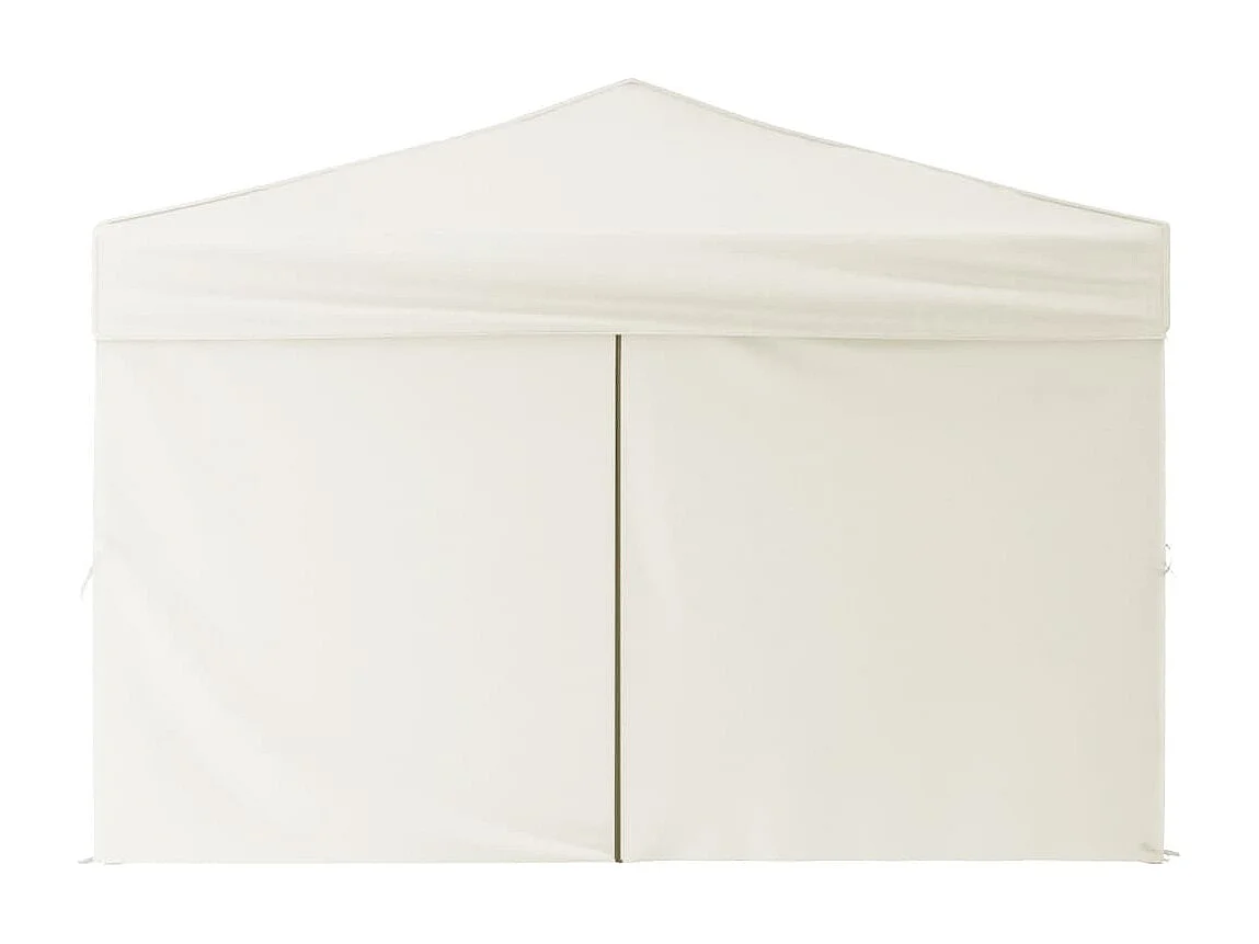Tenda para festas dobrável com paredes laterais 3x3 m creme PT241063